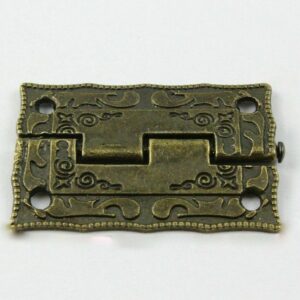 PAIR OF ANTIQUE STYLE HINGES 23X25MM
