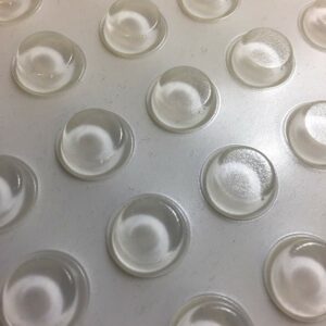 100 X Clear Self Adhesive Polyurethane Protector Bumper Pads Buffer Stops Feet 14.00 x 4.5mm Cylindrical