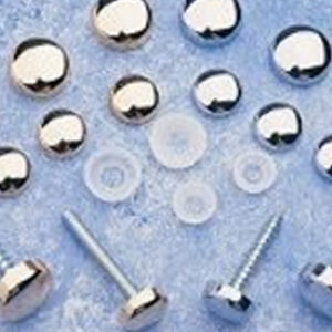 Electroplated Caps 10-12mm (Polished Chrome) CSK Washer