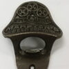 Antique style cast iron wall mounted bottle opener embossed Marston's Beer Company