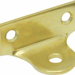 Picture right angle brass plated plate