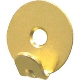 ROUND CENTRE HOLE PICTURE HOOK 25MM WIDE 5MM HOLE PACK OF 4