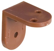 PACK OF 20 BROWN PLASTIC ANGLE SUPPORT CORNER BRACKETS
