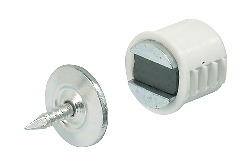 WHITE MORTICE TYPE MAGNETIC CATCH