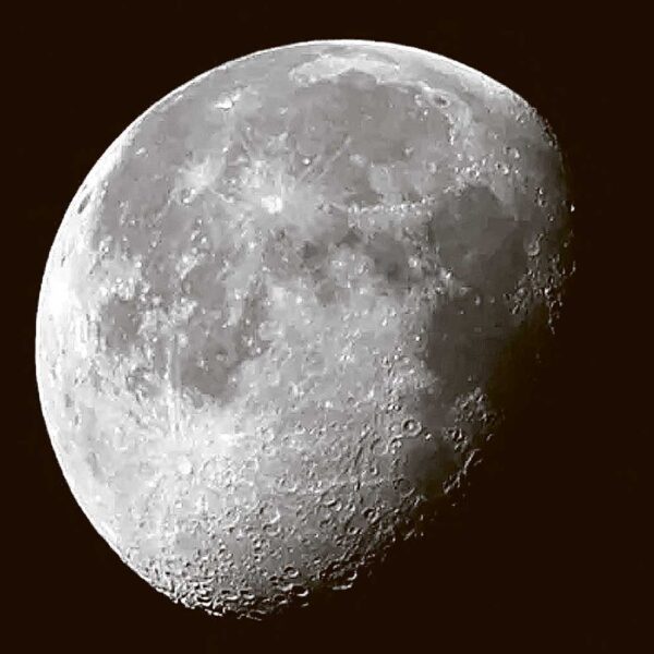 High-definition close-up of the moon, showcasing its craters and surface details in stunning detail.