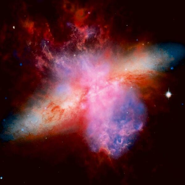 Mesmerizing nebula with vibrant colors, perfect for display with LED Box Frame’s customizable lighting features.