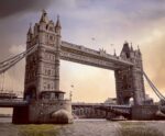Elegant view of Tower Bridge, London, captured in a stunning LED Box Frame for modern home decor.