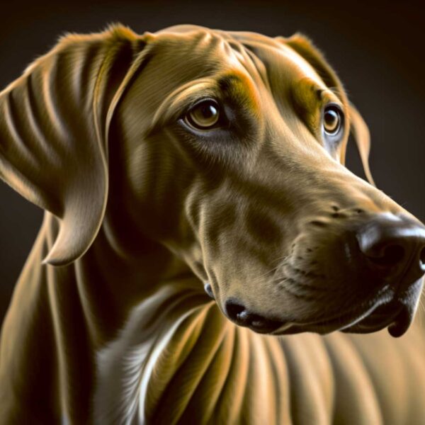 Close-up portrait of an Azawakh dog with a lean build, expressive eyes, and smooth, fawn-colored coat