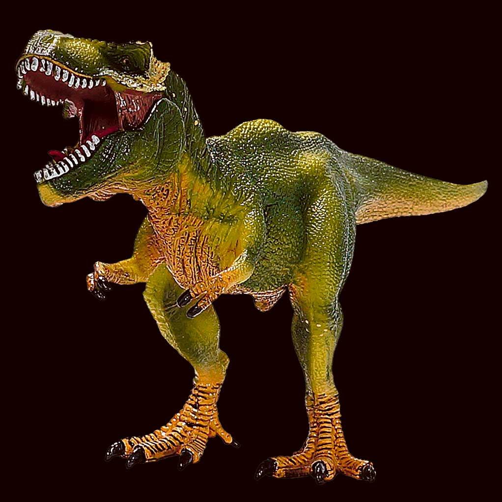 Vibrant T-Rex dinosaur captured in a stunning LED Box Frame – the perfect wildlife art decor for your home.