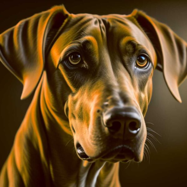 Azawakh dog portrait in LED Box Frame – an elegant wildlife art display for home decor.