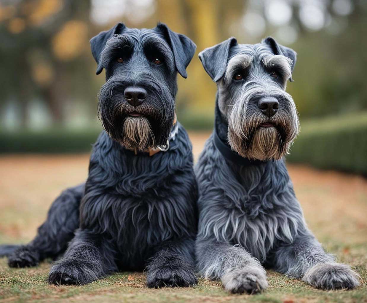 A close-up of a Giant Schnauzer dog displayed in an energy-efficient LED Box Frame, highlighting the dog's strong features and expressive eyes in an eco-lit display.