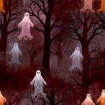 Halloween LED Box Frame 06 – Haunted Forest Ghosts
