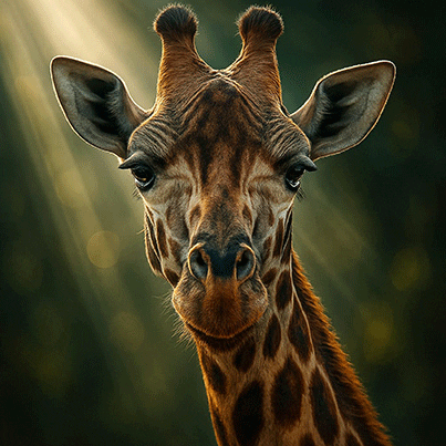 Giraffe 2 Magnificent Pose