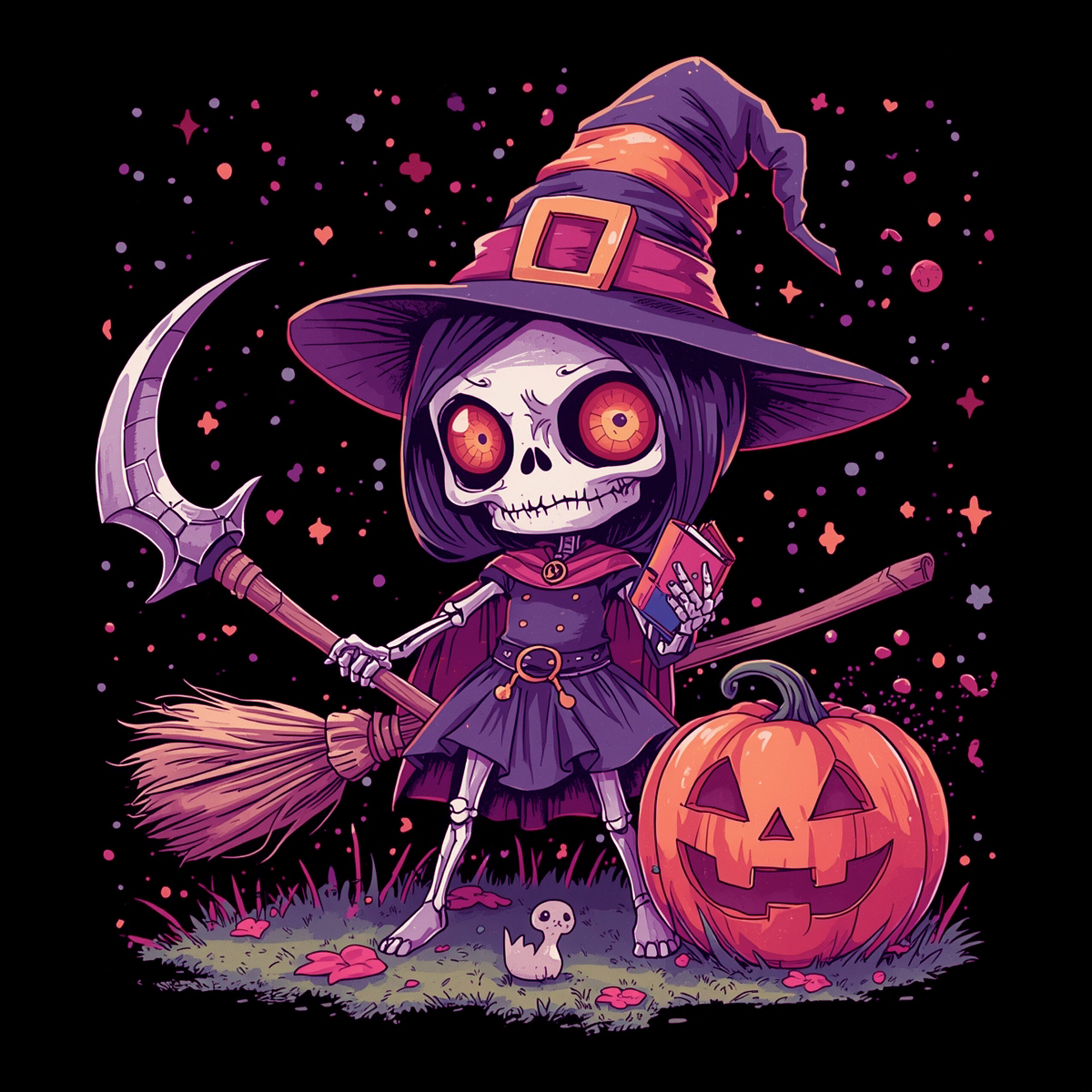 Halloween Skeleton -01 Pumpkin